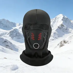 Winter Rider Fleece Lined Warm Windproof Anti-Haze Full FaceMask for Motorcycle Riding Cycling Ski Hood CapWindproof Soft Outdoor Warm Bike Headwear