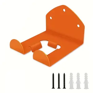 Heavy-Duty Steel Mounting Brackets, Easy-To-Install Wall-Mounted Yard Tool Rack Trimmer Rack for Organizing Lawn & Hedge Trimming Tools