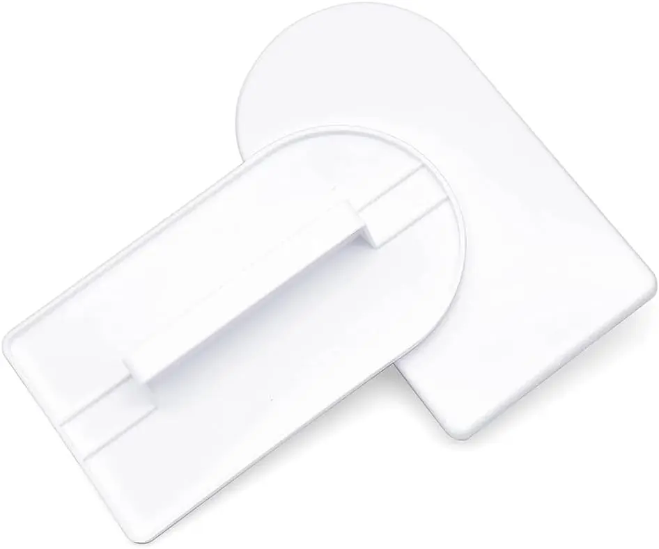 2 Pcs White Plastic Fondant Icing Smoother Polisher Icing Scraper Paddle Tool for Cake Decoration Sculpting and Modeling Tools