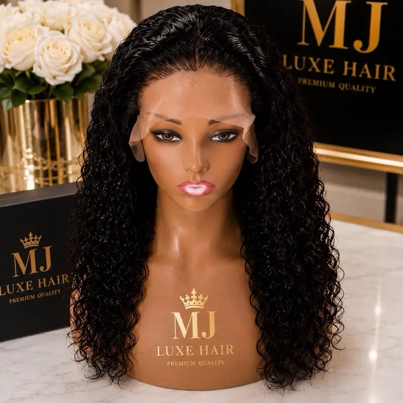 MJ Luxe 13x4 HD Lace Human Hair Wig – Body Wave – Natural Black