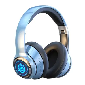 Wireless Kids Headphones, Gaming Headset With RGB Lighting Effects, Bluetooth Arge-Capacity Battery For Long-Lasting Battery Life, Low-Latency Wireless Headset, Suitable For Gift Giving Children's Headphones, Computer Headset For Online Learning