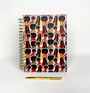 Nubian Naturals - Spiral Notebook and Pen Set blank  notebook