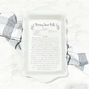 Personalized Casserole Dish | Personalized Buttery Yeast Rolls
