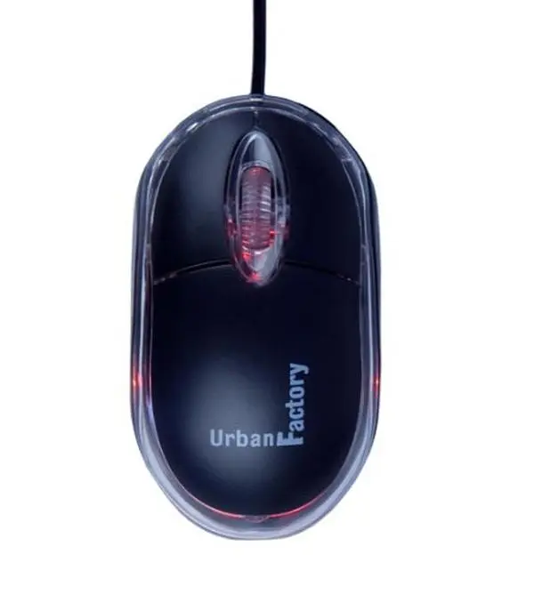 Cristal Mini USB Wired Mouse - Black