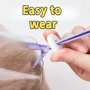 Adjustable Transparent Cat Helmet S/m/l, Breathable Face Mask, Anti-Bite Anti-Licking, Round Pet Head Cover, Suitable for Bathing and Grooming