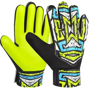 Soccer Goalkeeper Gloves for Kids Boys Children Youth, Funky Football Goalie Gloves Anti Slip 4mm Latex Palm with Strong Grips