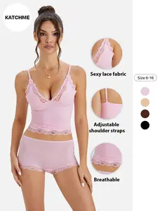 Sexy Lace Deep V Wireless Bra Set, Fashionable Strapless Lingerie, Comfortable and Stylish Undergarment for Women