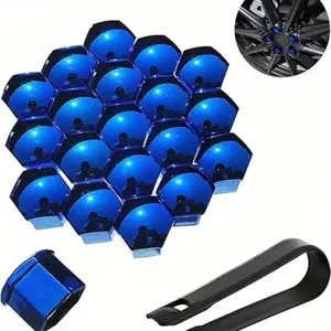 21pcs/42pcs 17/21mm Car Wheel Nut Caps, Protection Covers, Anti-Rust Auto HUB Screw Cover, Car Tyre Nut Bolt Exterior Decoration