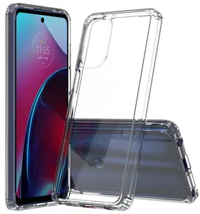 Clear Case for Moto G Stylus 4G 2022, Aquaflex Semi-Flexible TPU [Shock Absorbing] Transparent Phone Cover for Motorola G Stylus 4G (2022)