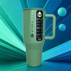 HydroJug 40oz Insulated Stainless Steel Flask, 24-Hour Cold Retention, Leak-Proof, BPA-Free, Cup Holder-Fit Travel Drinkware for Car & Office (Iced Coffee, Water Bottle), Flasks fathersdaygift