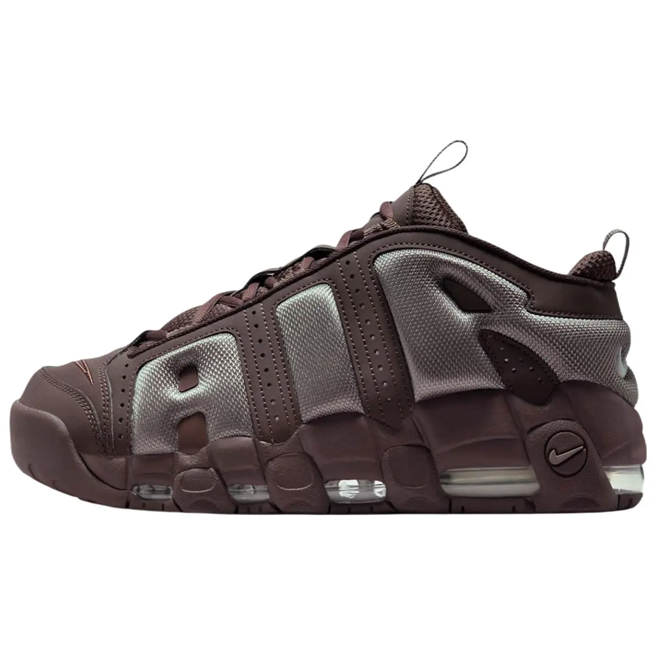Nike Air More Uptempo Retro Mid-Top Basketball Shoes for Men in Brown, Featuring Comfort, Slip-Resistance, and Durability Trending Shoes, House White Official Shoes to Get / Maison Mihara, Retro Vibe, Rubber Sole