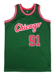 Mens Basketball Sports Jersey, Vintage Basketball Jersey, Breathable Sleeveless Pattern Embroidery Sweatshirt Training Competition Sports Uniforms Suitable for Summer