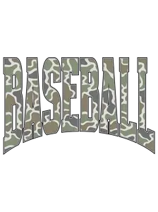 BS11 - Camo Baseball DTF Transfer