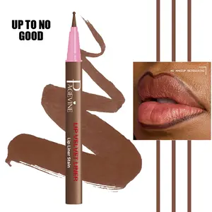 Waterproof Lip Liner Long-Wearing No Fade Matte Lip Liner Ultra-Fine Tip Smooth Control Natural Nude Shades Lightweight Feel Makeup Beginner First Choice Item