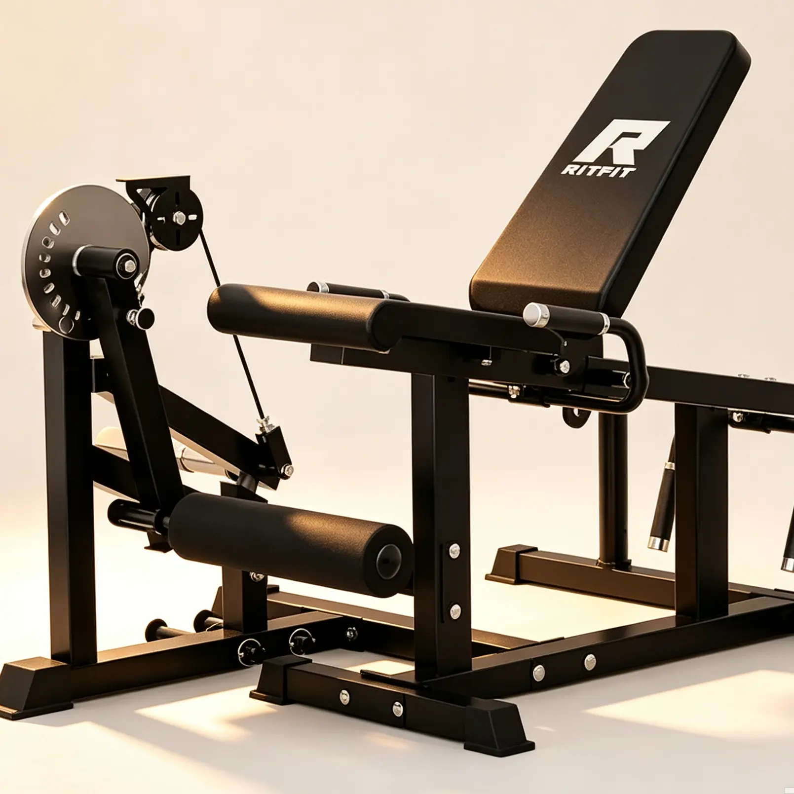 Leg Extension Machine, Multifunctional 3-in-1 Adjustable Home Gym Equipment for Leg Curls & Glutes, 4 Backrest Angles, 325 LB Capacity, Fits 2" Plates, Strength Training Equipment, Multifunctional Home Gym, Home Workout Gear