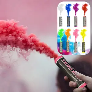 Vibrant Smoke Sticks Non Toxic Colorful Smoke for Parties Weddings Gender Reveals Birthdays and Any Celebrations Lasts Up to 45 Seconds Pack Ideal for Photoshoots and Instagram Worthy Moments - Decorations Supplies