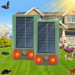 Outdoor Waterproof Solar Animal Repeller, LED Flashing, Suitable for Farm Garden Orchard, Ca Prop 65 Compliant, Home Pest Control