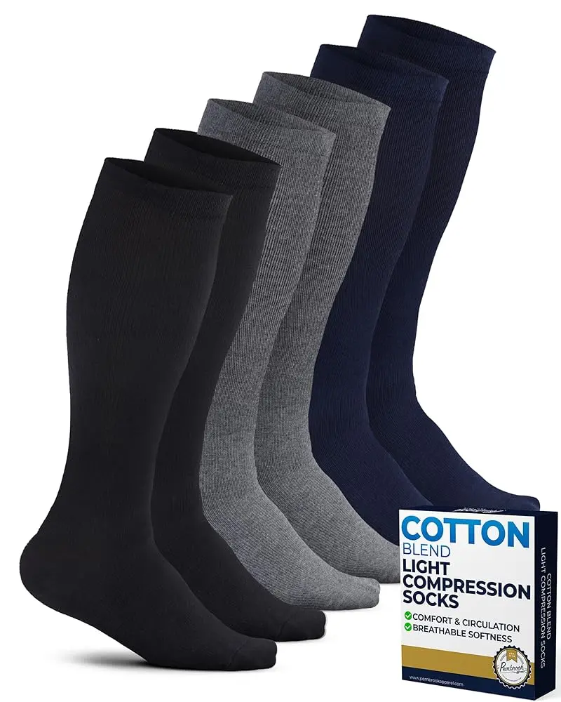 All Black/Gray/Navy - 3 Pairs