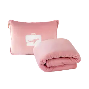 EverSnug 2 in 1 Airplane Travel Blanket and Pillow - Ultra Soft Micro Plush Comfort - Lightweight & Cozy for Flights Road Trips Camping