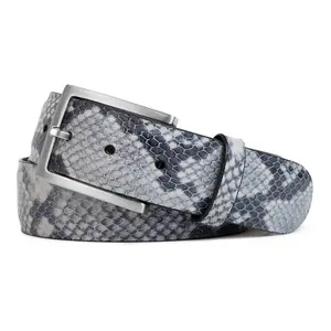 GREY & BLACK PYTHON BELT