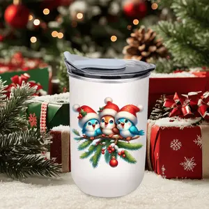 1pc 10oz Insulated Mug, stainless steel portable coffee mug, toothbrush mug, mouthwash mug, water bottle, birthday gift, Christmas, Valentine's Day, bathroom gift, student back-to-school gift (mug only). Suitable for gifting.