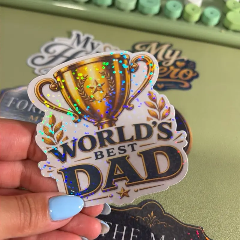 6 PCS Glossy Modern Magnetic Stickers - Interior Home Decor, Tiles Sticker, Father's Day Gift, Fridge Decoration