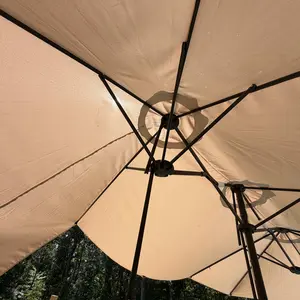 【summervibes】15FT Large Patio Umbrella,Outdoor Double-Sided Rectangle Umbrella with Crank,Patio Umbrella for Pool Lawn Garden Backyard