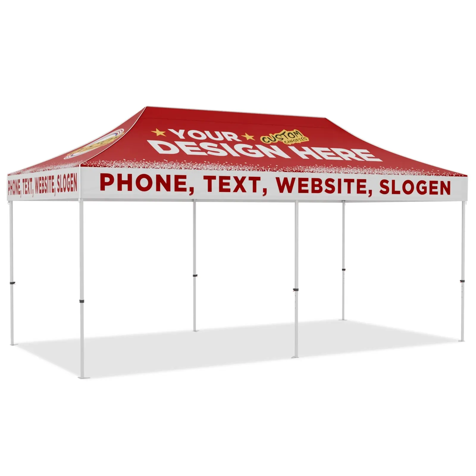 EAGLE PEAK 40mm Hex Leg Aluminum Commercial Custom Canopy Tent 10x20  - CLICK TO CONFIGURE - Package Prices Start at $1399.00