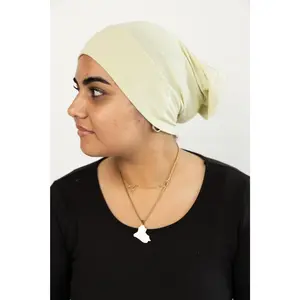 Jersey Under Scarf Tube Cap - Ivory Creme
