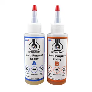 Brampton Multi-Purpose Epoxy (8oz Kit) - 30 Minute Full Cure - Epoxy Glue Kit for Metal, Wood, Ceramic, Glass, Stone, Tile, and Most Plastics - Strong, Durable, Waterproof, Sandable, and Paintable