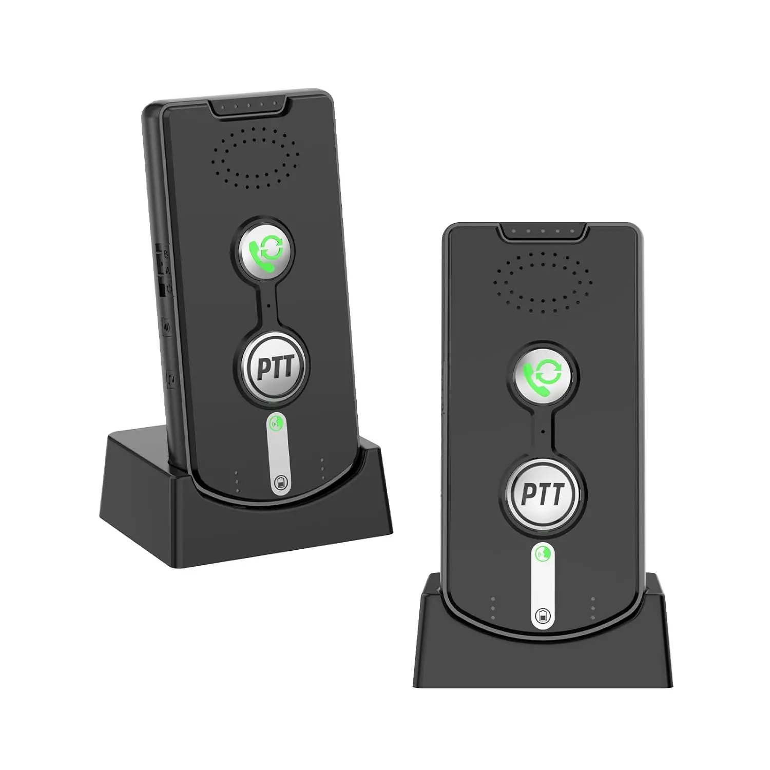 (Flash Sale) PANDAAR Rechargeable Wireless Intercom Set with Charger Base - Push-to-Talk, Long Range, Loud Distinct Audio - 2-Way Units for Home, Office, Wireless Set