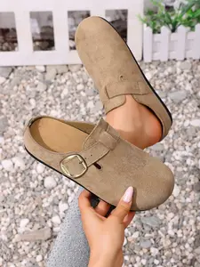 Women's Flat Casual Birk-Style Slippers for Everyday Wear, Lightweight and Comfortable Design, Perfect for Relaxation at Home