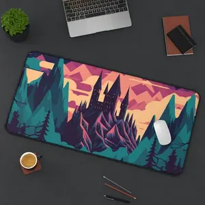 Wizarding Themed Desk Mat, Wizarding-Themed Mouse Pad - Premium Quality, Non-Slip & Durable - Perfect for Work & Gaming, Magical Design Inspired by the Wizarding World - Ideal Gift for Fans of All Ages!