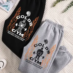 Gold's Gym Wolves Sweatpants - Gym Graphic Design Pants Comfortable Stylish Fit For Gym Enthusiasts, Matching Unisex Pants Cozy Comfortable , Trending 26 0
