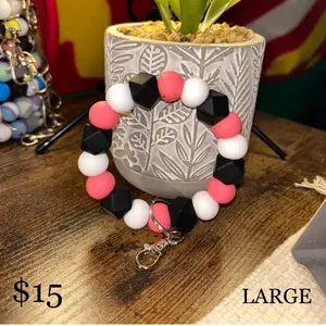 Large Silicone Keychain Wristlet