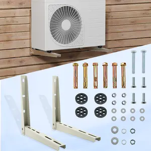 Heavy Duty Mini Split Wall Mounting Bracket for 7000-15000 BTU Universal Ductless Air Conditioner,HVAC,Compressor,Heat Pump System,Max 330 LBS,Outdoor Foldable Wall Mount Condenser Support Bracket