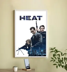 Heat Movie Poster, High Quality Paper Movie Poster, Wall Art-Home Decor, Quality Paper 8x12 to 27x40