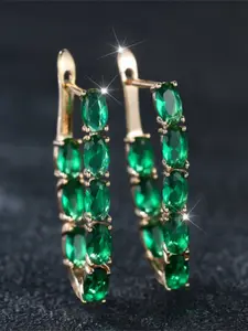 Fashion Minimalist Versatile Design sense Dangle Earrings Synthetic Zirconia Inlay Stackable Simple Sparking Classic Design Engagement Daily Wear Jewelry Accessory for All Seasons for Women & Girls