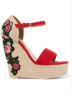 NWT- CAPE ROBBIN ZELDA-8 ESPADRILLE WEDGE Women – Red SZ 10