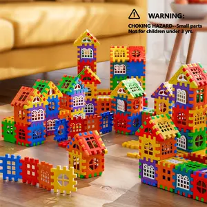 65pcs Large Building Block Toy Set, Educational Early Education Blocks, DIY House Castle Tower Shapes, Perfect Birthday Gift