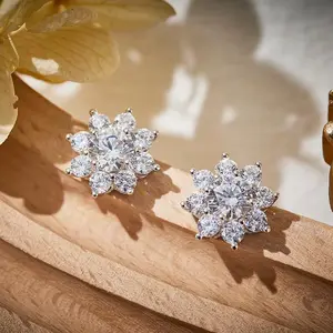 【High-end】Effortless Luxury S925 Silver Premium Moissanite Stud Earrings Collection - 1ct Each | Adaptable to All Moments | Sophisticated Gift for Him & Her | Genuine Certificate of Authenticity | dealsforyoudays gift