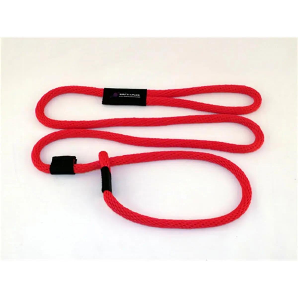 212 MAIN Soft Lines Dog Slip Lead - 0.5 in. Diameter x 8 ft. Red Poly Rope Dog Lead, Floats, Machine Washable, Pliant Loop, Self-Adjusting, Releases Knots Easier, Leads