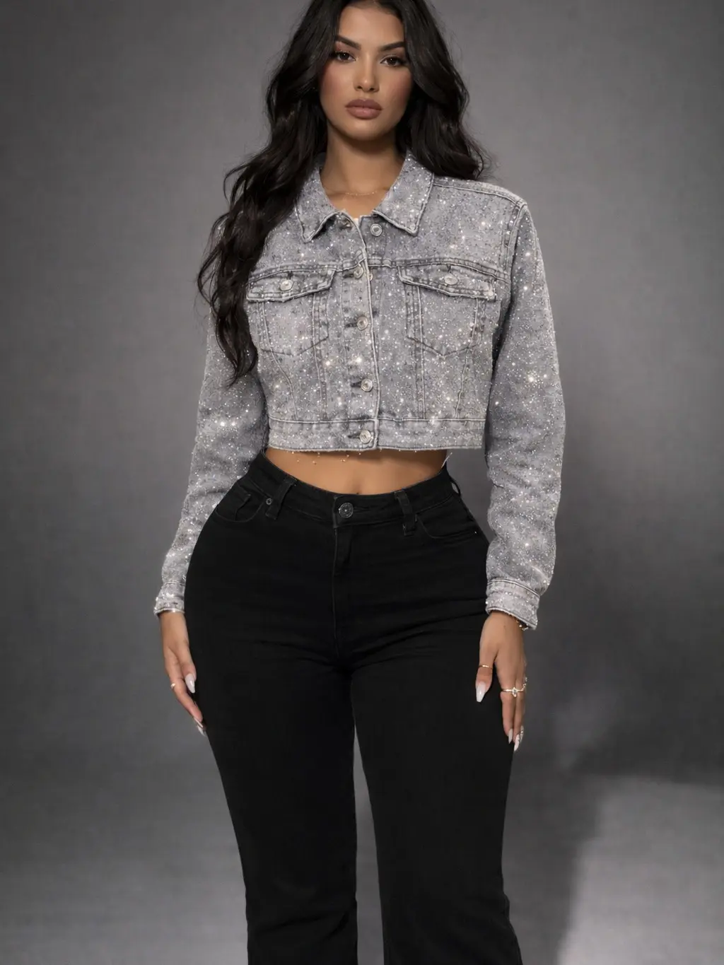 Fatima Rhinestone Jacket