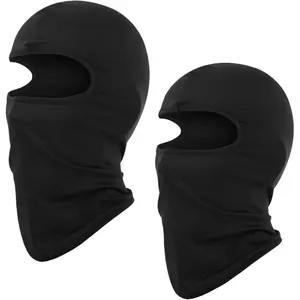 2 Balaclava thin Shia masks, hood covers, ski masks, men's and women's fishing bicycles, black