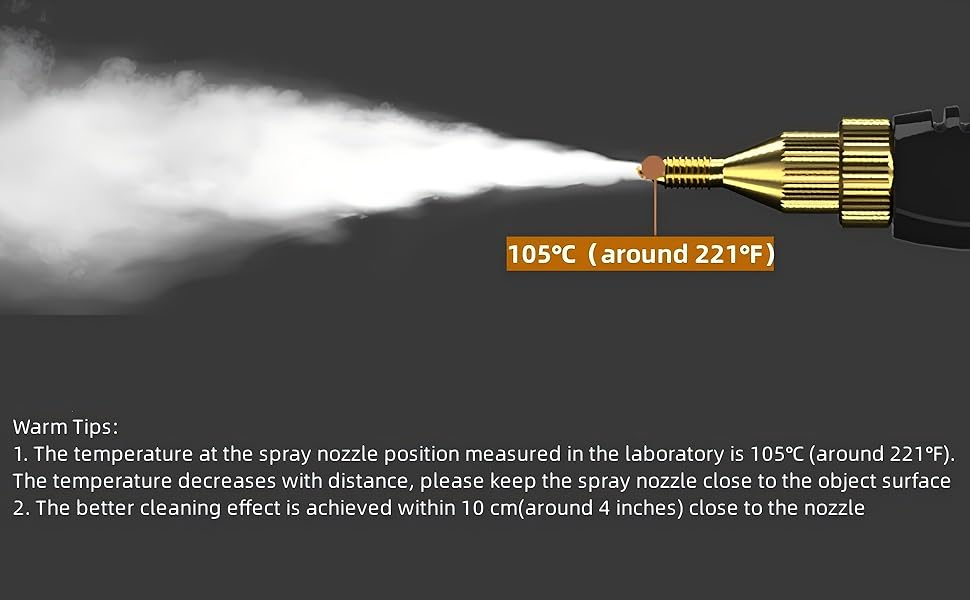 2500W Handheld Steam Cleaner High Temperature Pressurized Steam Cleaning Machine Portable Car Steamer with Brush Heads