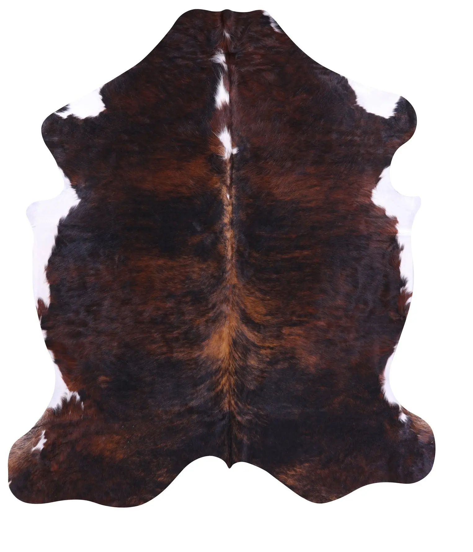 SUPER SALE Dark Brindle Natural Cowhide Rug - Large 6'10"H x 6'1"W