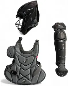 Easton Jen Schro My Very First Youth Catcher’s Set – Charcoal, X-Small Catcher Gear for Beginner Players Ages 5–7