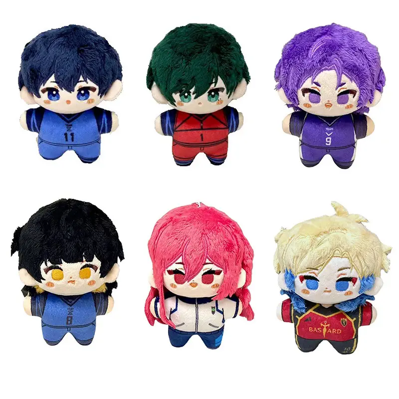 BLUE LOCK Anime Plush Keychain, Michael Kaiser Nagi Seishiro Mikage Reo Bachira Meguru Chigiri Hyoma Backpack Pendant, Cosplay Accessory