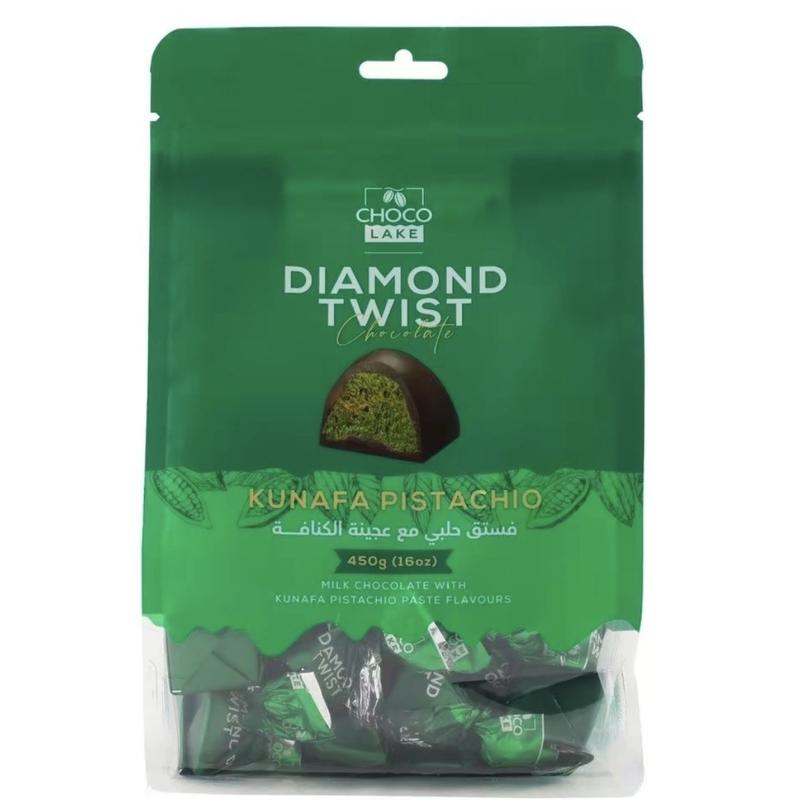 Mini Chocolate Twists PISTACHIO KUNAFA (BIG PACK)