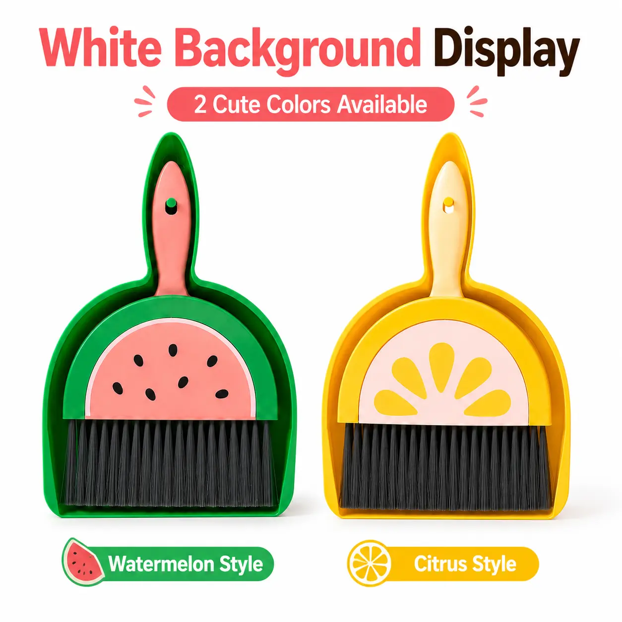 Portable Lightweight Mini Broom and Dustpan Set - Space-Saving, Practical Desktop-Fit Tool for Sweeping Crumbs, Pet Hair, Quick Clean of Small Spaces